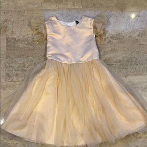 SHEIN Cream Kids Formal Dress